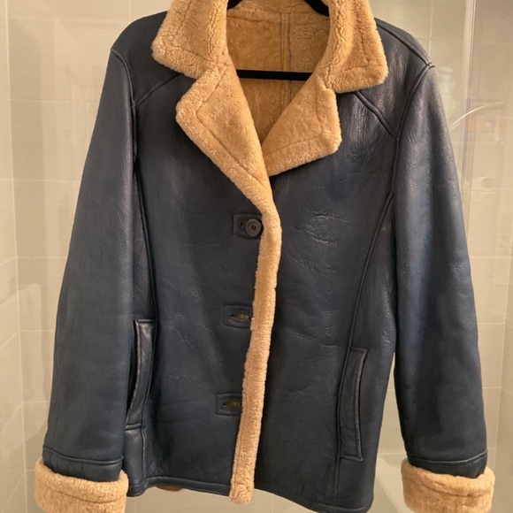 Vintage Authentic Leather Shearling Coat - Picture 8 of 16